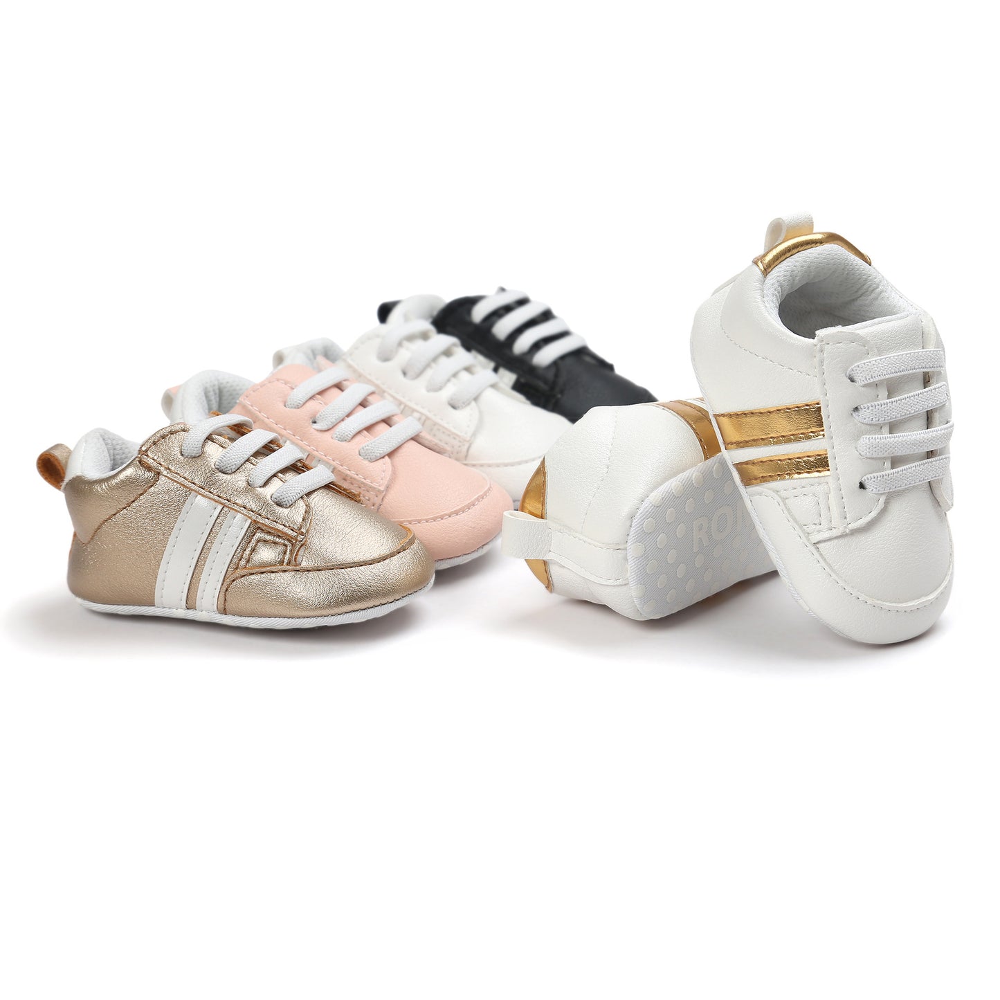 Baby Moccasins – Soft PU Leather Non-Slip Shoes