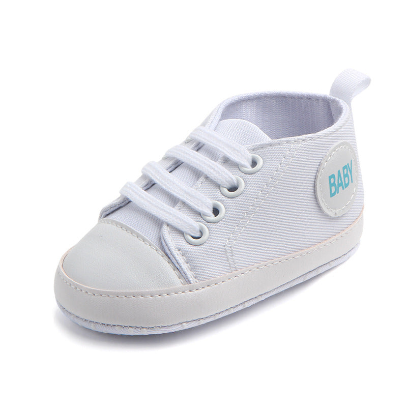 Baby Canvas Sneakers – Soft Sole Anti-Slip Walkers