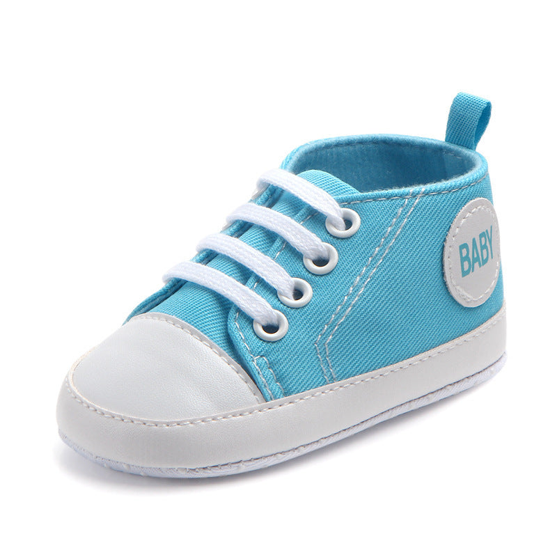 Baby Canvas Sneakers – Soft Sole Anti-Slip Walkers