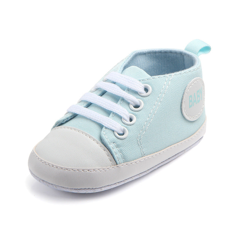 Baby Canvas Sneakers – Soft Sole Anti-Slip Walkers
