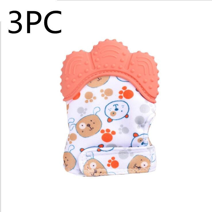 Baby Teething Glove – Silicone Anti-Bite Toy with Sound