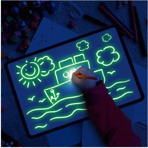 3D Magic Drawing Pad – LED Light Up Sketch Board