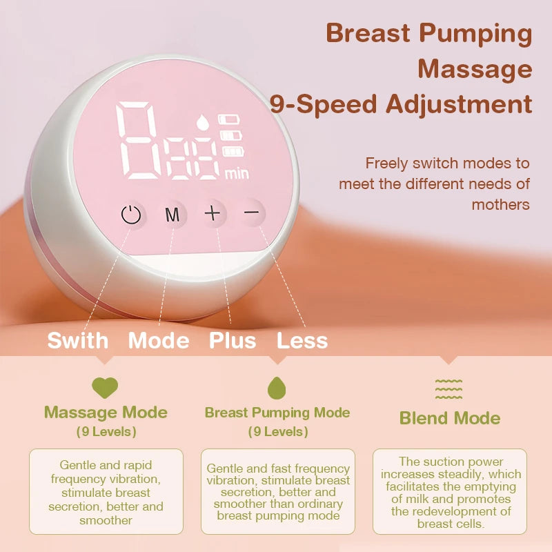 Electric Breast Pump – High Suction, Silent & Painless for Postpartum Moms