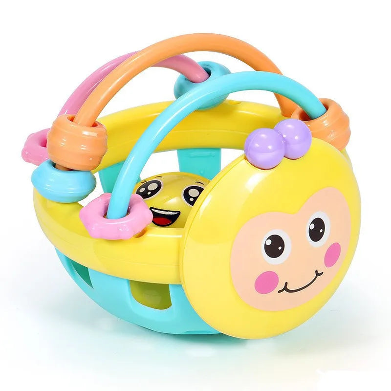 Soft Baby Teething Toy – Sensory Rattle Ball for Newborns & Infants