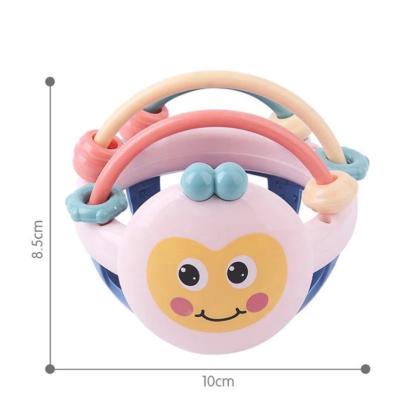 Soft Baby Teething Toy – Sensory Rattle Ball for Newborns & Infants