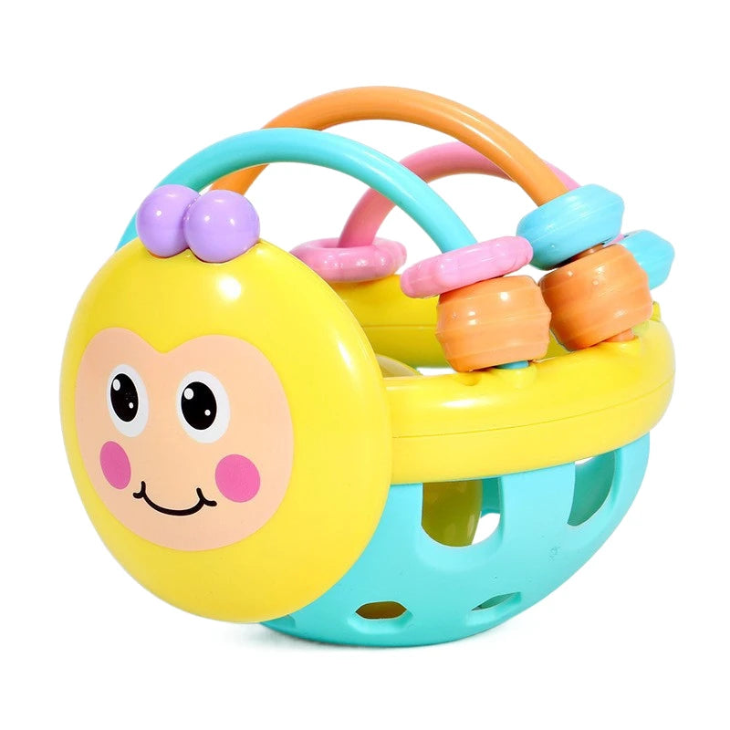 Soft Baby Teething Toy – Sensory Rattle Ball for Newborns & Infants