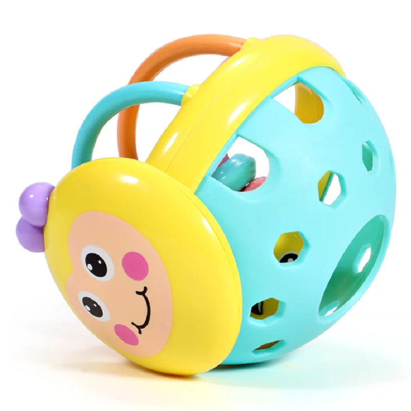 Soft Baby Teething Toy – Sensory Rattle Ball for Newborns & Infants
