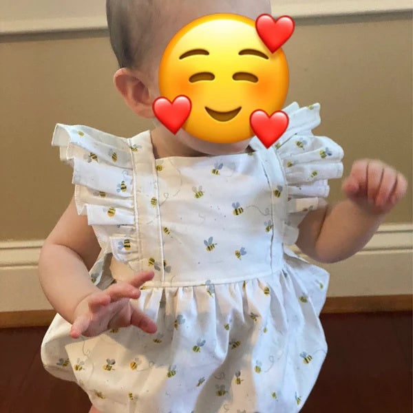Baby Bee Romper – 1st Bee Day Birthday Outfit
