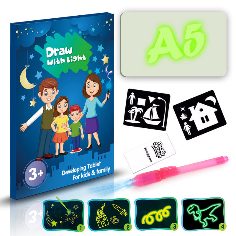 3D Magic Drawing Pad – LED Light Up Sketch Board