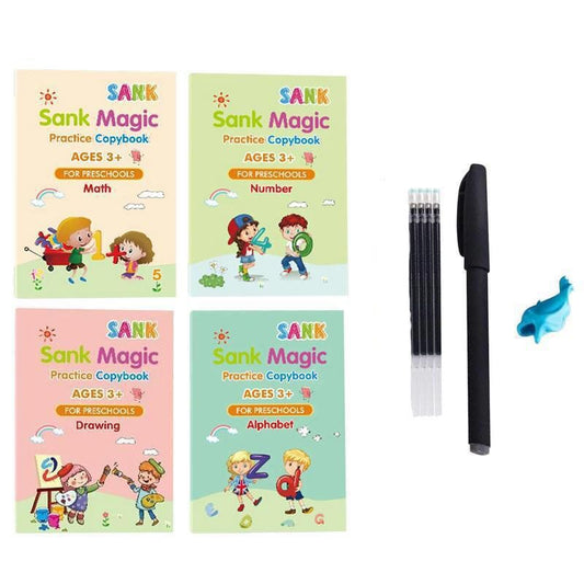 Magic Practice Copybook – Reusable English Tracing Book