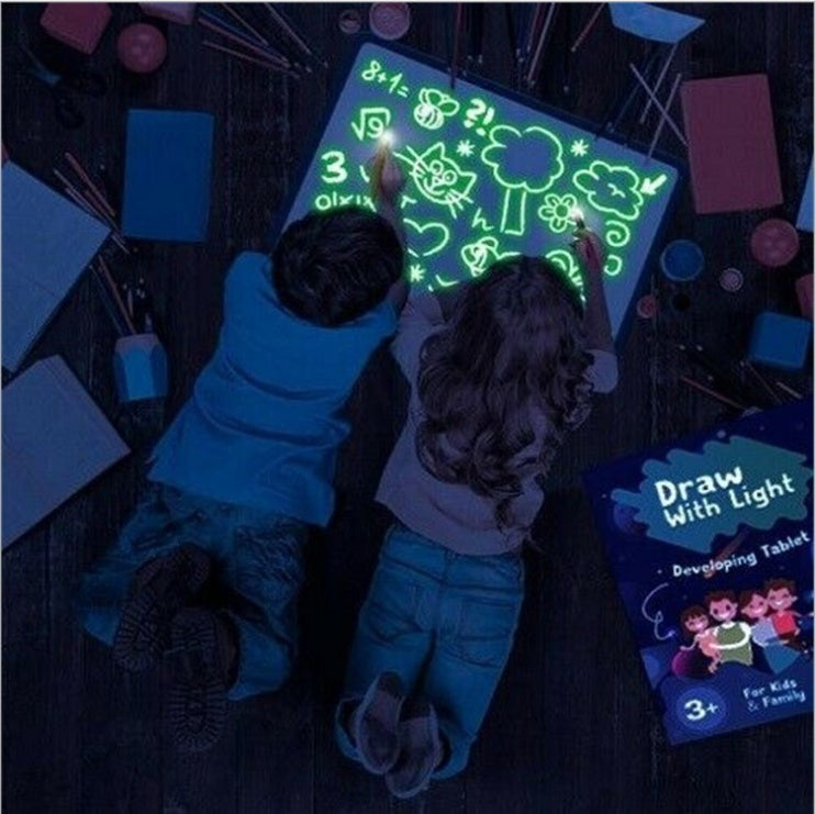 3D Magic Drawing Pad – LED Light Up Sketch Board