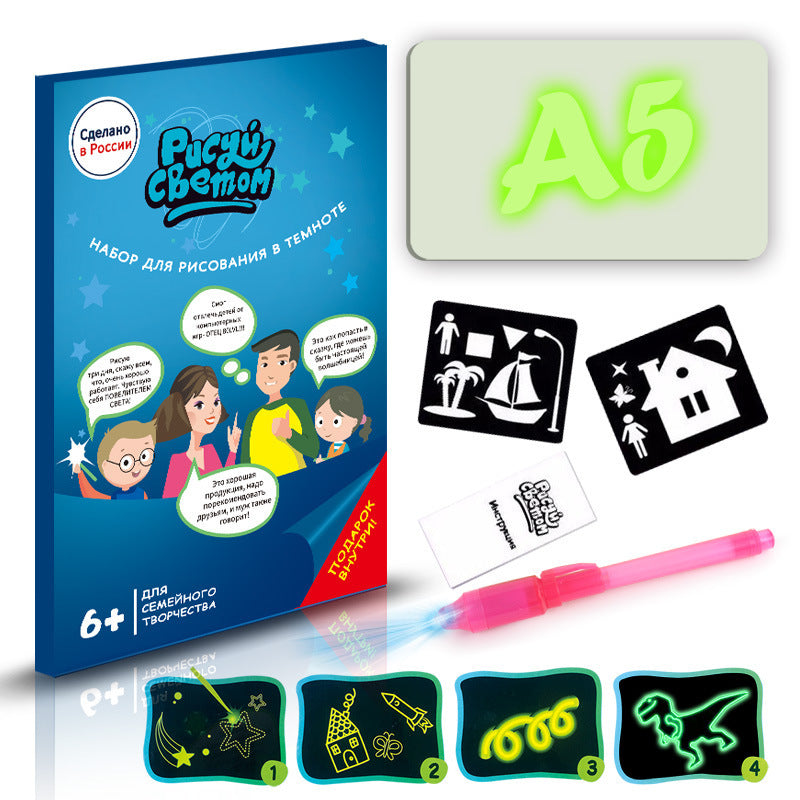 3D Magic Drawing Pad – LED Light Up Sketch Board