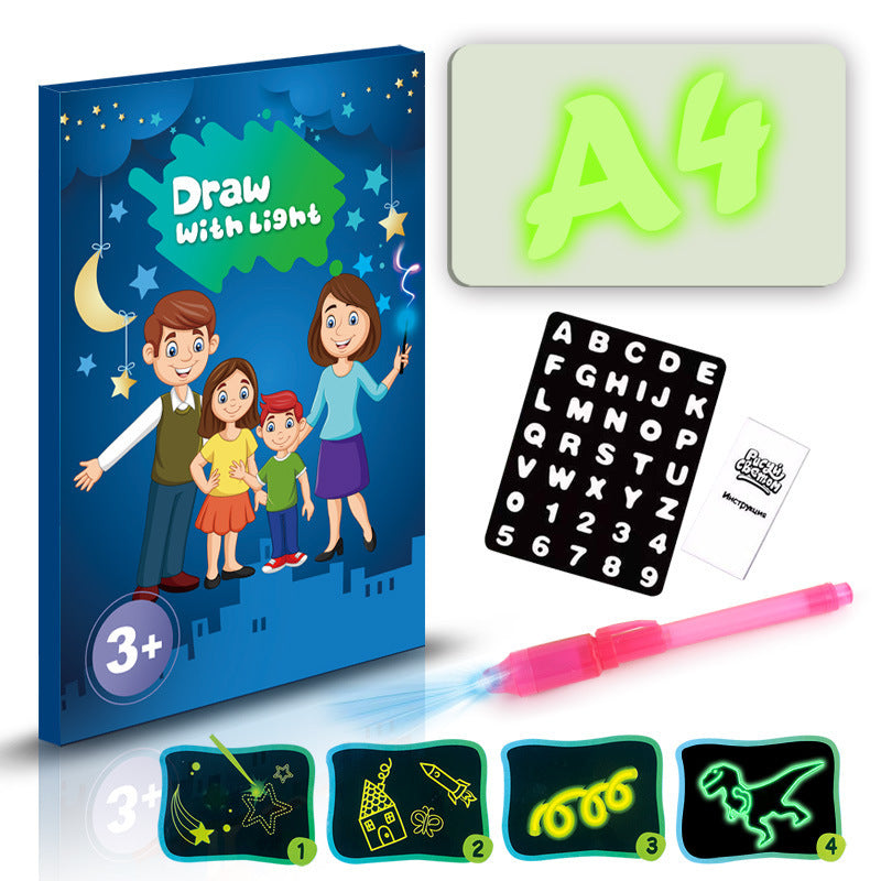 3D Magic Drawing Pad – LED Light Up Sketch Board
