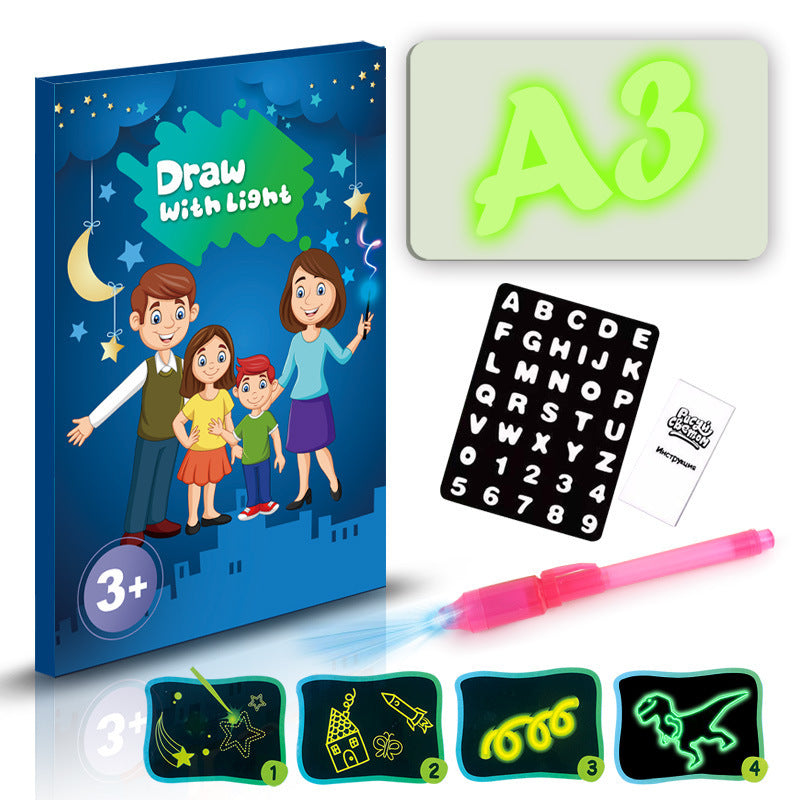 3D Magic Drawing Pad – LED Light Up Sketch Board