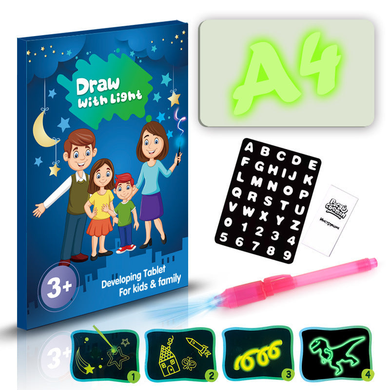 3D Magic Drawing Pad – LED Light Up Sketch Board