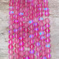 Matte Mermaid Glass Beads aka Mystic Aura Quartz, Round 6mm 8mm
