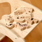 Wooden Safari Animal Puzzle Box for Toddlers