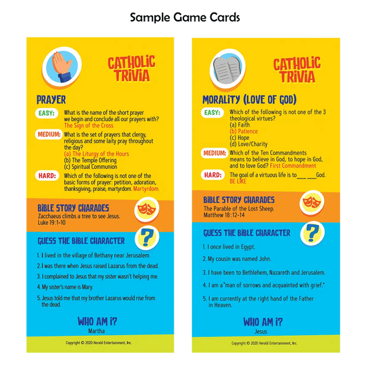 Fun Fact Faith - Three Catholic Games in One!