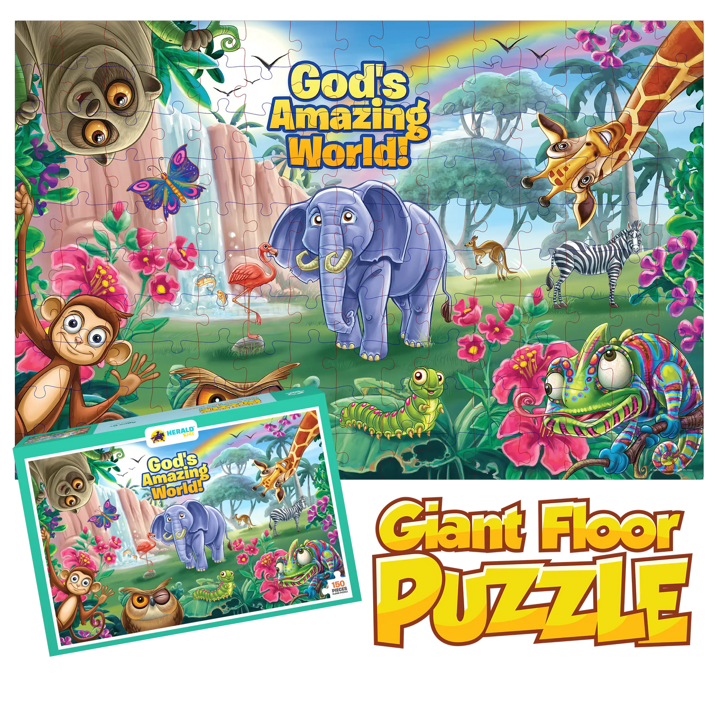 God's Amazing World - 150-Piece Giant Floor Puzzle