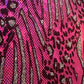 Cheetah Metallic Flocking Hologram Glitter Fabric in Nylon Spandex | Spandex Palace