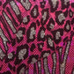 Cheetah Metallic Flocking Hologram Glitter Fabric in Nylon Spandex | Spandex Palace