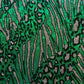 Cheetah Metallic Flocking Hologram Glitter Fabric in Nylon Spandex | Spandex Palace
