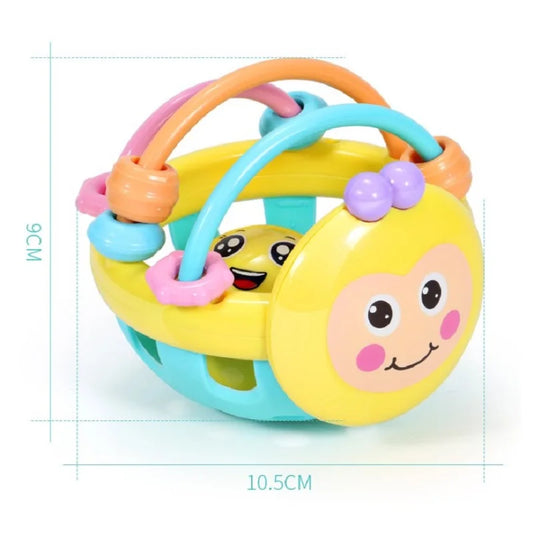 Soft Baby Teething Toy – Sensory Rattle Ball for Newborns & Infants