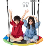 Kids Saucer Tree Swing – 750lbs Round Outdoor Seat with Adjustable Straps