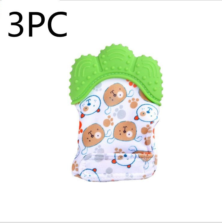 Baby Teething Glove – Silicone Anti-Bite Toy with Sound