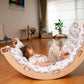 Climbing Arch Rocker with Origami Pillow | Montessori Play Set