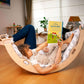 Climbing Arch Rocker with Origami Pillow | Montessori Play Set